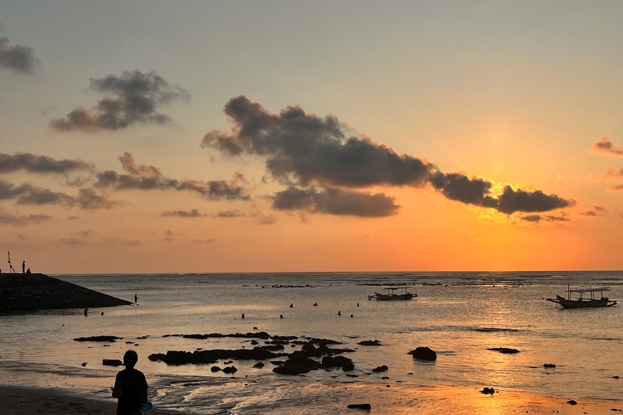 Sunset in Kuta near Bali Dynasty 