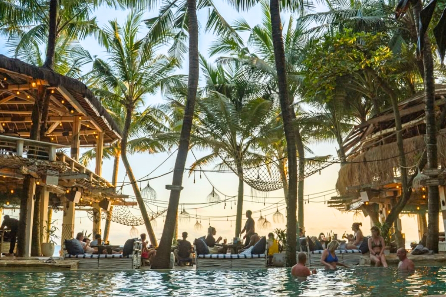 La Brisa Beach Club Canggu Pool With Sea View