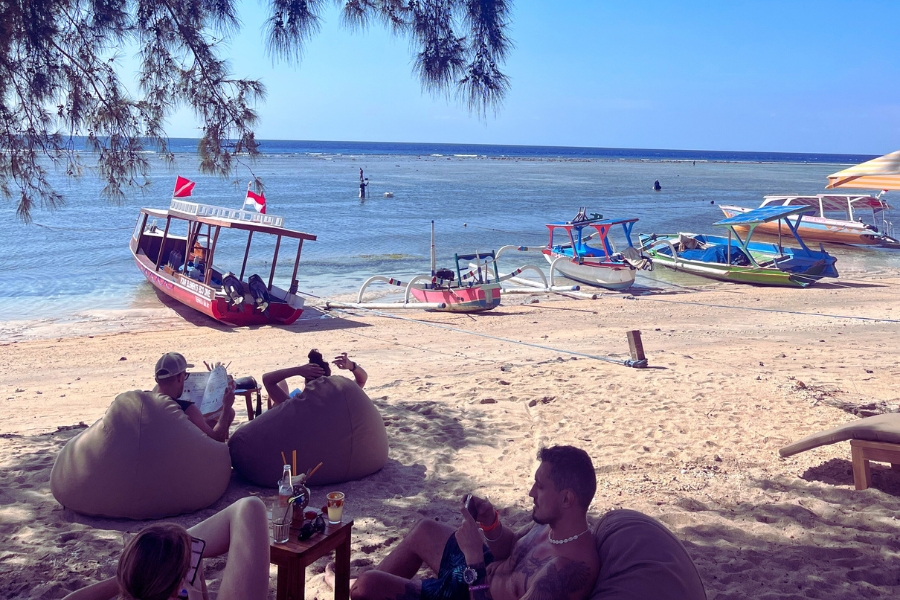 Poke Bowls On The Beach Bean Bags Gili Air