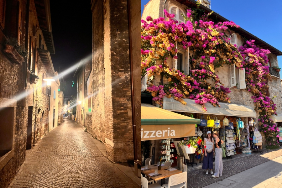 Streets of Sirmione Gorgeous Cobbled Streets Of Sirmione By Day And By Night