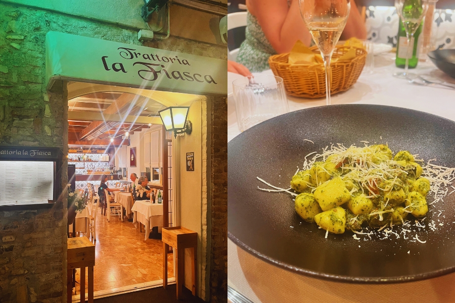 Trattoria La Fiasca Gnocchi At The Trattoria La Fiasca In Sirmione
