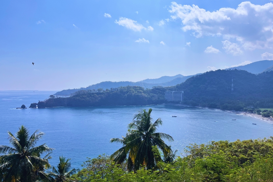Lombok Coastal View View From The Coastal Road Near Senggigi In Lombok