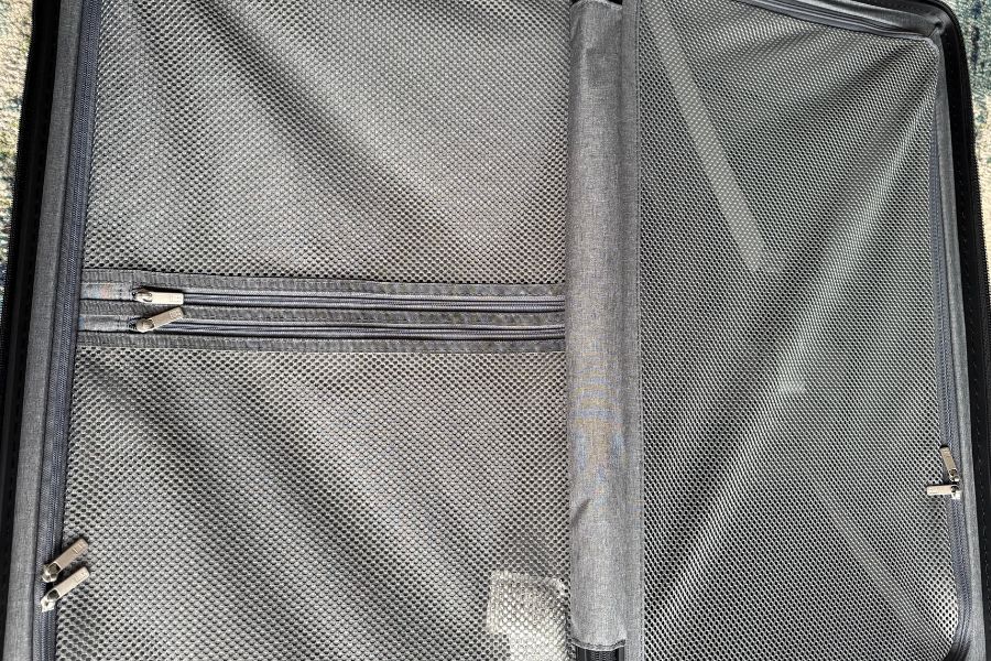 Level8 suitcase inner linings and material