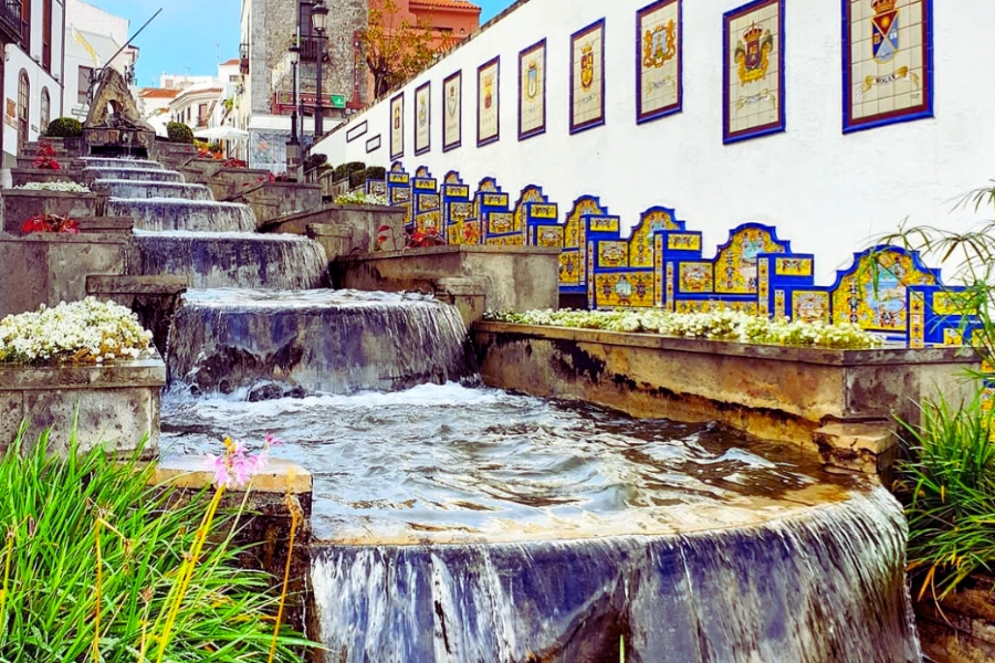 The Paseo de Canarias promenade The Paseo de Canarias promenade in Firgas, Gran Canaria