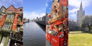 Temple Bar Pubs, River Liffey, St Patrick's Cathedral Collage of Dublin