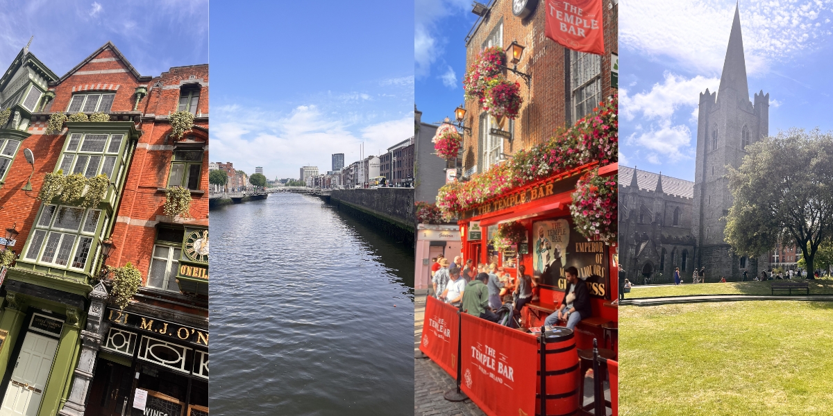 Temple Bar Pubs, River Liffey, St Patrick's Cathedral Collage of Dublin