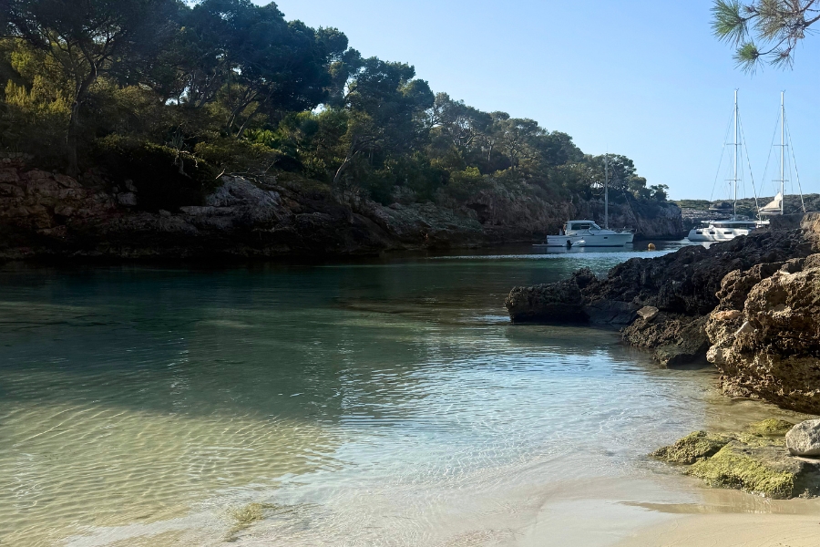 Cala Mitjana tiny cove in Mallorca