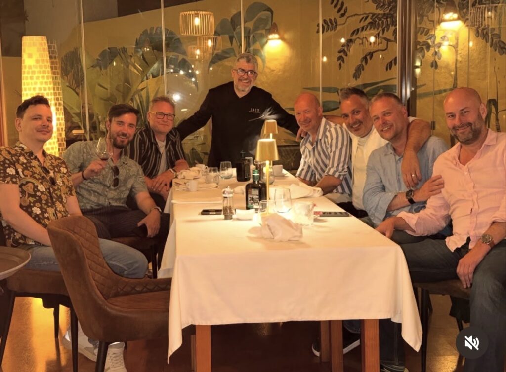 End of meal picture at Saen Restaurant